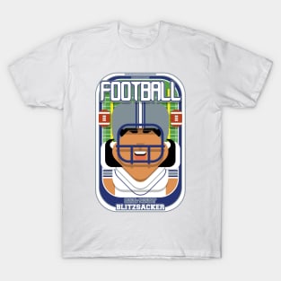 American Football White Silver Blue - Hail-Mary Blitzsacker - Indie version T-Shirt